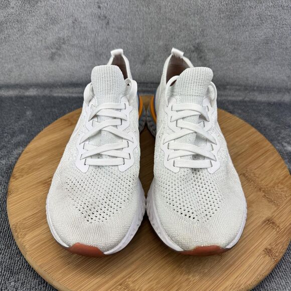 Nike Epic React Flyknit 2 Running Shoes Womens 9 White BQ8927-104 Sneakers - Picture 3 of 11
